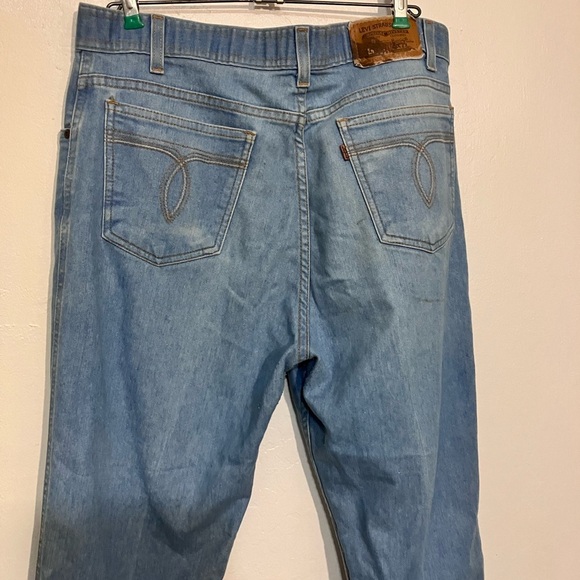 Levi’s 1999 34x 33 cotton blend denim jeans w decorative pockets - Picture 7 of 13